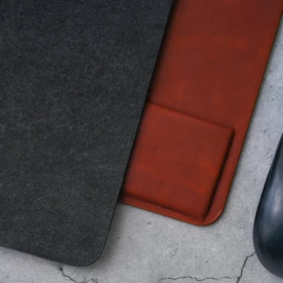 Buy Ergonomic Vegan Leather Mouse Pad in bulk for Corporate Gifting | Corporate Gyft
