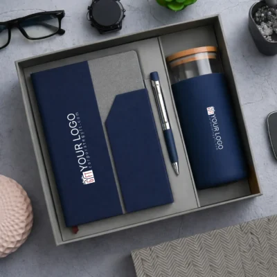 Buy Modern Office Companion Set - Blue in bulk for Corporate Gifting | Corporate Gyft