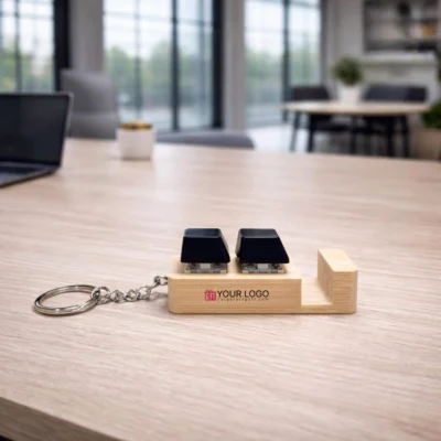 Buy Bamboo 3-in-1 Utility Keychain in bulk for Corporate Gifting | Corporate Gyft