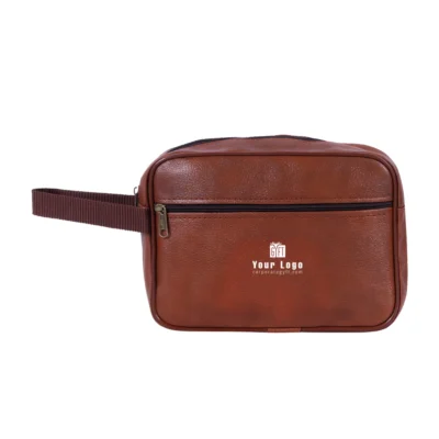Buy PU Leather Travel Toiletry Bag in bulk for Corporate Gifting | Corporate Gyft