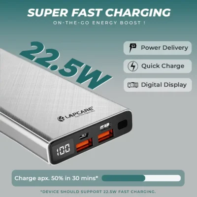 Buy Lapcare Portable Fast Charger in bulk for Corporate Gifting | Corporate Gyft