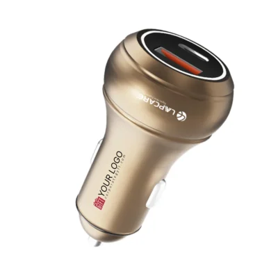 Buy Lapcare Carge 145 Car Charger - Golden in bulk for Corporate Gifting | Corporate Gyft