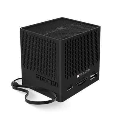 Buy Lapcare Kube Portable Bluetooth Speaker – Black in bulk for Corporate Gifting | Corporate Gyft