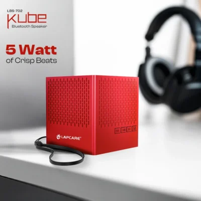 Buy Lapcare Kube Portable Bluetooth Speaker – Red in bulk for Corporate Gifting | Corporate Gyft