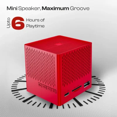 Buy Lapcare Kube Portable Bluetooth Speaker – Red in bulk for Corporate Gifting | Corporate Gyft