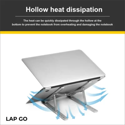 Buy Lapcare Foldable Aluminium Laptop Stand in bulk for Corporate Gifting | Corporate Gyft