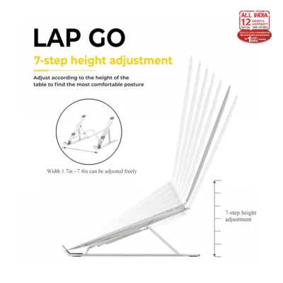 Buy Lapcare Foldable Aluminium Laptop Stand in bulk for Corporate Gifting | Corporate Gyft