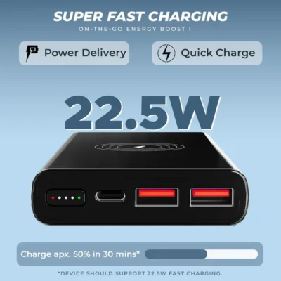 Buy Lapcare Premium Wireless Power Bank in bulk for Corporate Gifting | Corporate Gyft