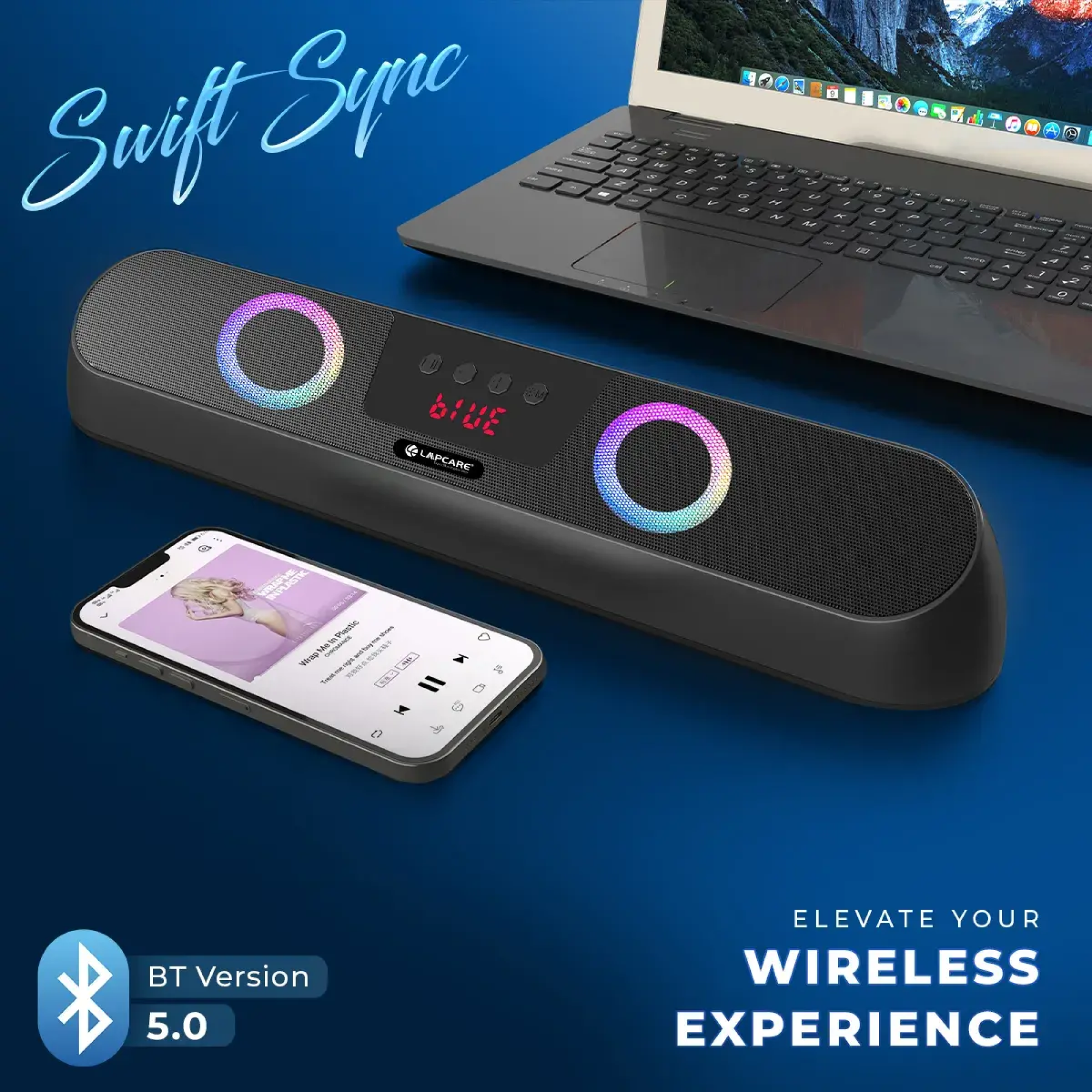 Lapcare Musibar III Bluetooth Soundbar Buy Lapcare Musibar III Bluetooth Soundbar in bulk for Corporate Gifting | Corporate Gyft