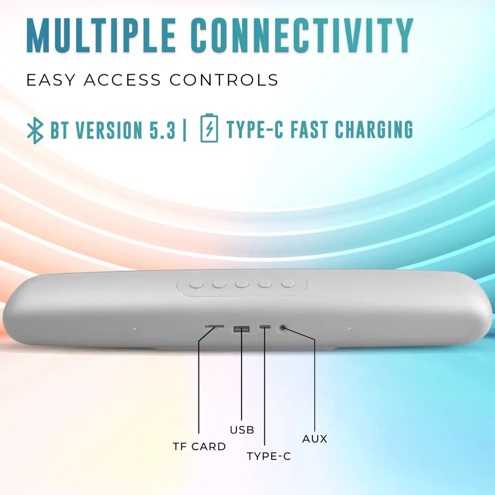 Lapcare Musibar VI Bluetooth Soundbar – White Buy Lapcare Musibar VI Bluetooth Soundbar – White in bulk for Corporate Gifting | Corporate Gyft