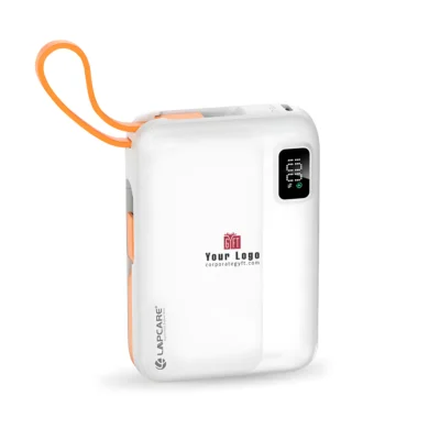 Buy Lapcare Power Bank with Built in Cable in bulk for Corporate Gifting | Corporate Gyft
