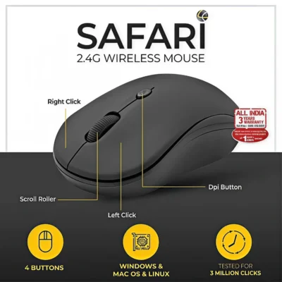 Buy Lapcare Safari 006 Wireless Mouse in bulk for Corporate Gifting | Corporate Gyft