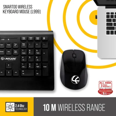 Buy Lapcare Smartoo Wireless Combo Keyboard and Mouse in bulk for Corporate Gifting | Corporate Gyft