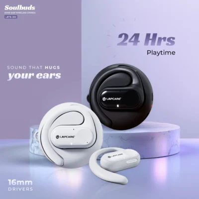 Buy Lapcare Solubuds Over-Ear Wireless EarPod – White in bulk for Corporate Gifting | Corporate Gyft