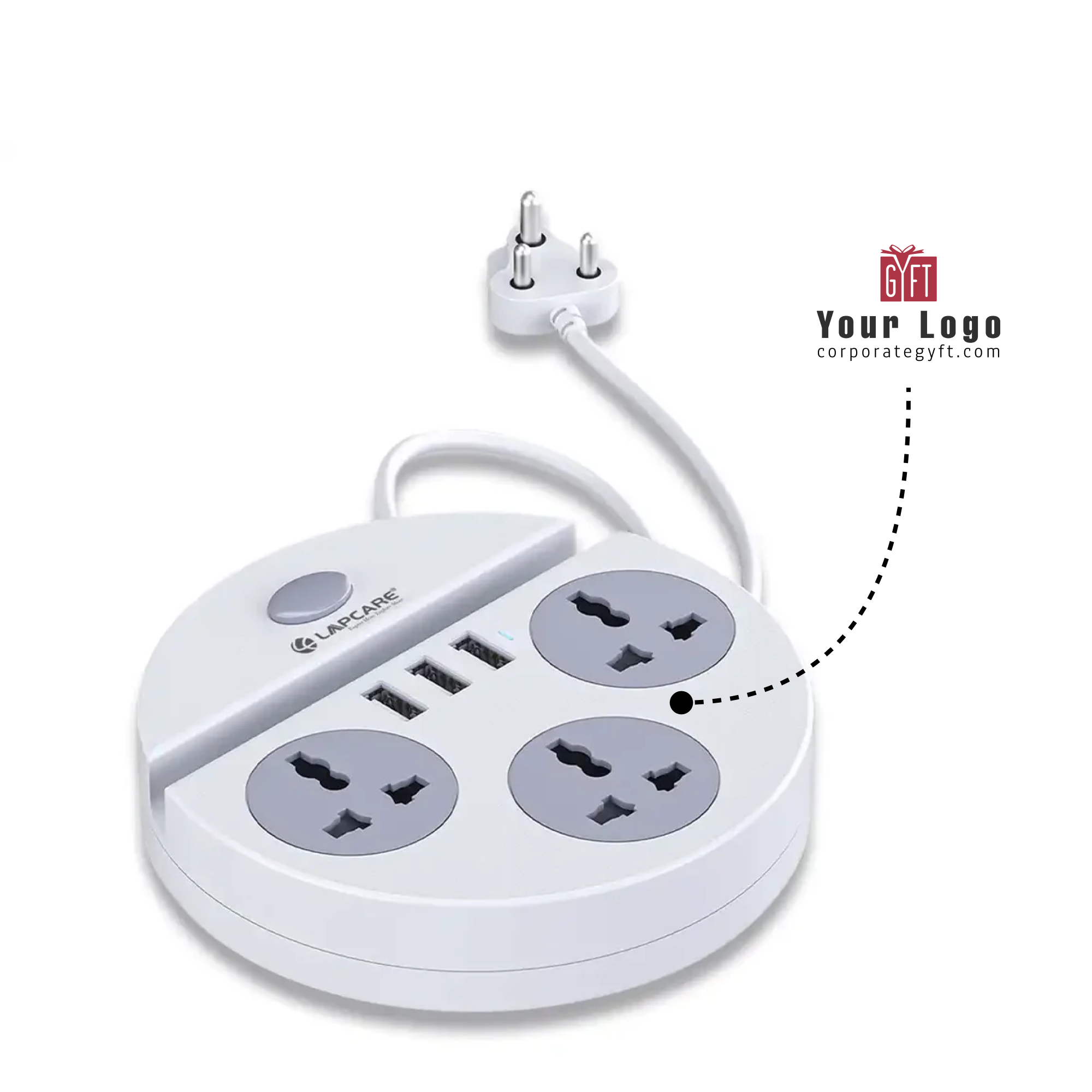 Lapcare Spike Buster Multiple Power Hub Buy Lapcare Spike Buster Multiple Power Hub in bulk for Corporate Gifting | Corporate Gyft