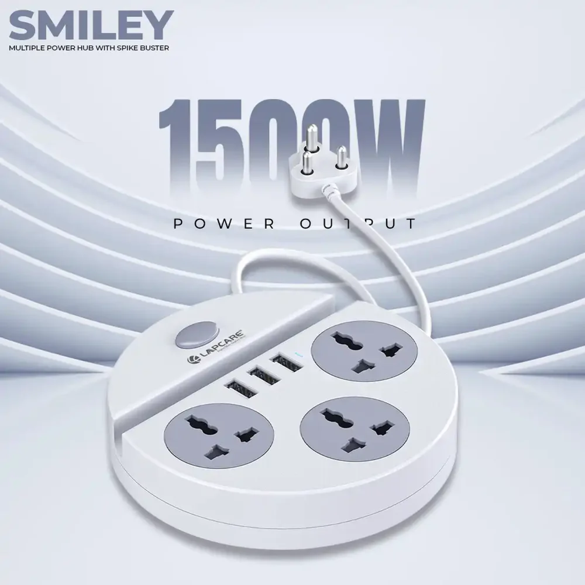 Lapcare Spike Buster Multiple Power Hub Buy Lapcare Spike Buster Multiple Power Hub in bulk for Corporate Gifting | Corporate Gyft