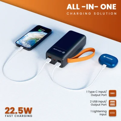 Buy Lapcare 30k mAh Multi-Port Power Bank in bulk for Corporate Gifting | Corporate Gyft