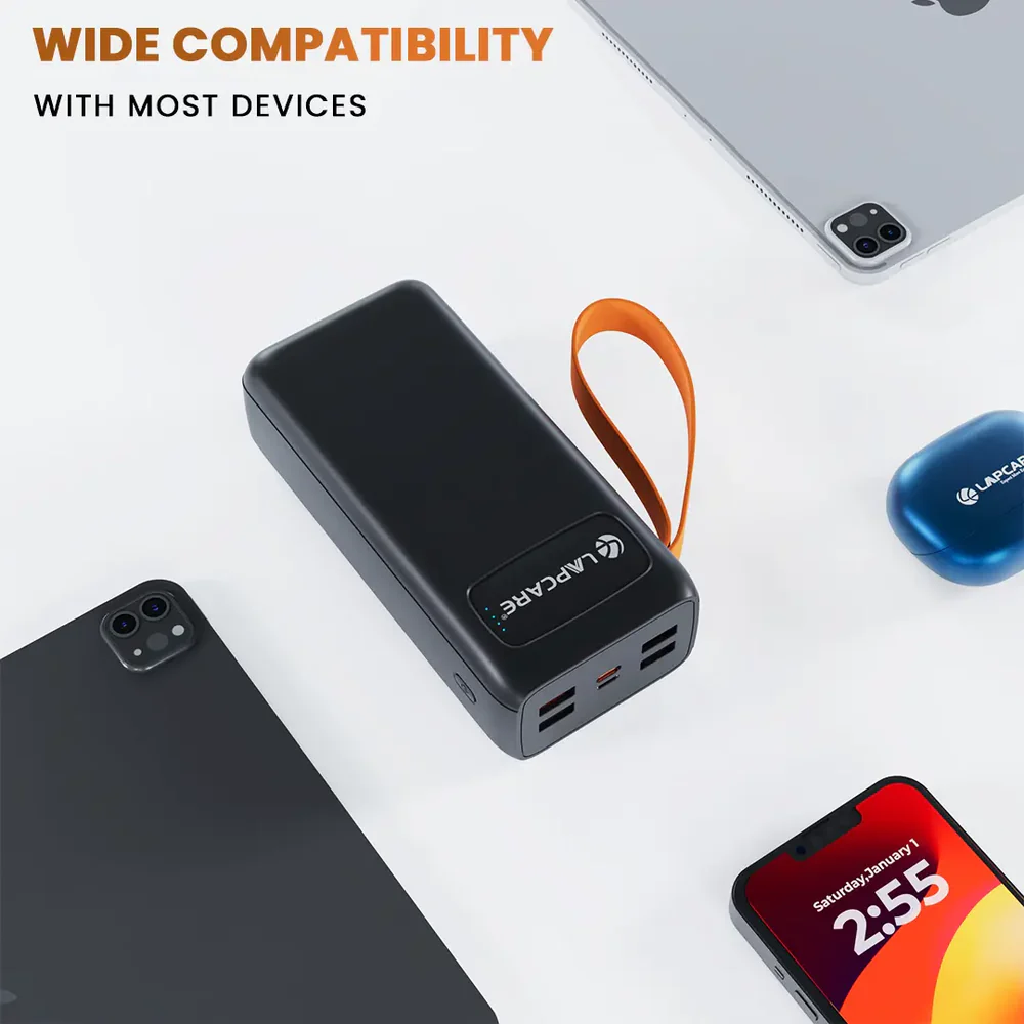 Lapcare 30k mAh Multi-Port Power Bank Buy Lapcare 30k mAh Multi-Port Power Bank in bulk for Corporate Gifting | Corporate Gyft
