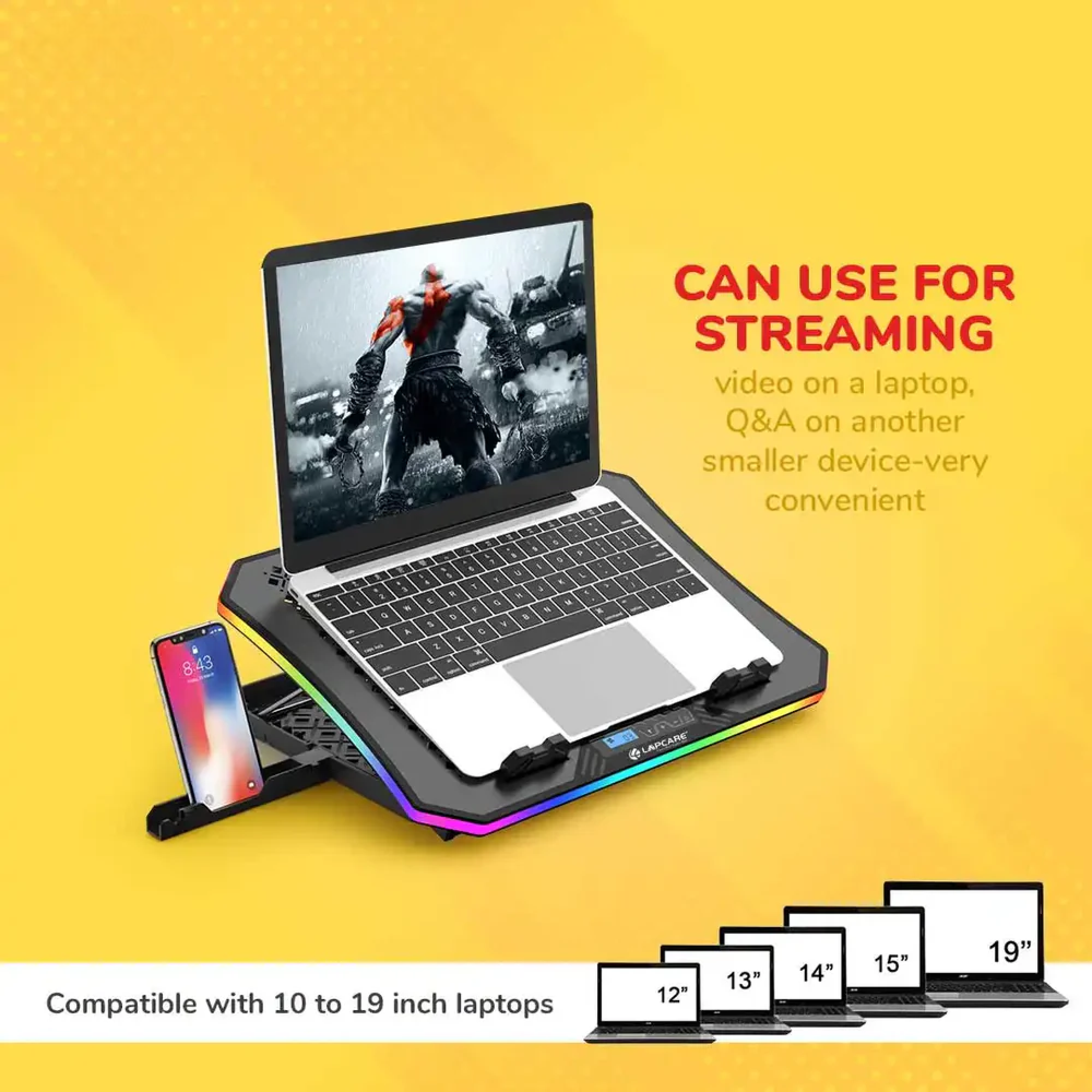 Lapcare Winner Pro Cooling Pad With Laptop Stand Buy Lapcare Winner Pro Cooling Pad With Laptop Stand in bulk for Corporate Gifting | Corporate Gyft