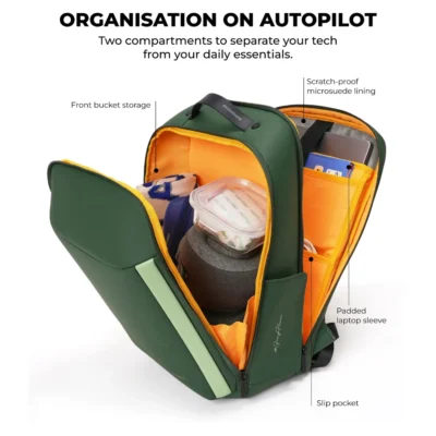 Buy Mokobara The Autopilot Backpack - Green in bulk for Corporate Gifting | Corporate Gyft