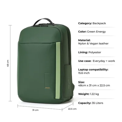 Buy Mokobara The Autopilot Backpack - Green in bulk for Corporate Gifting | Corporate Gyft