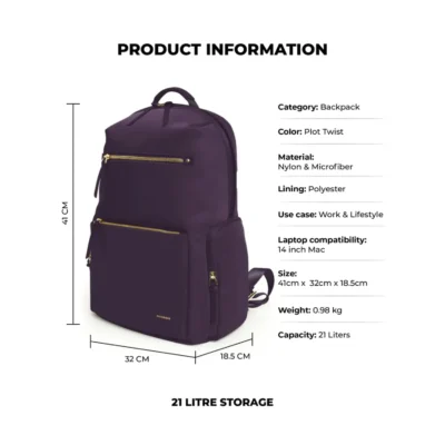 Buy Mokobara Bliss Backpack - Purple in bulk for Corporate Gifting | Corporate Gyft