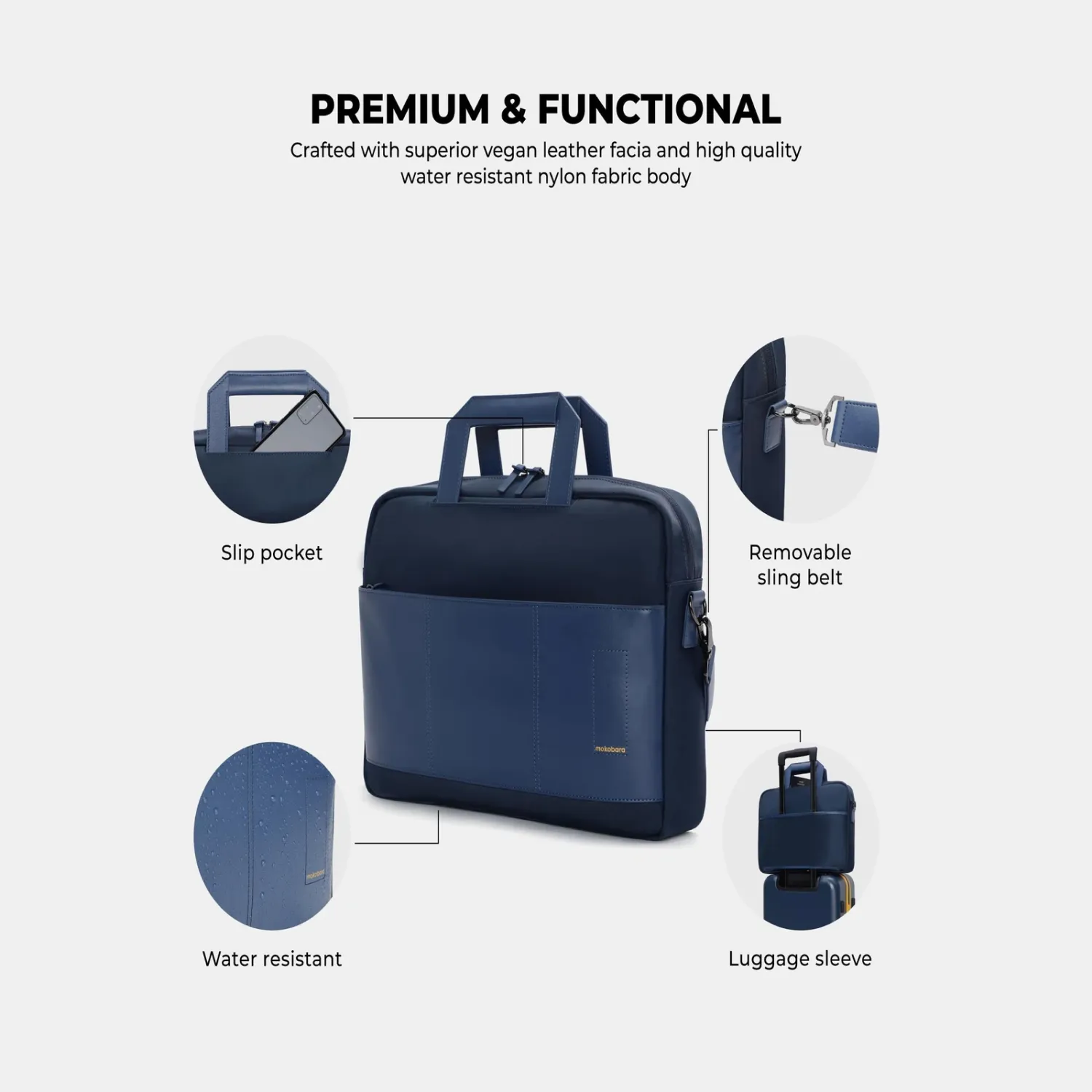 Mokobara The Blue Briefcase - Image 5