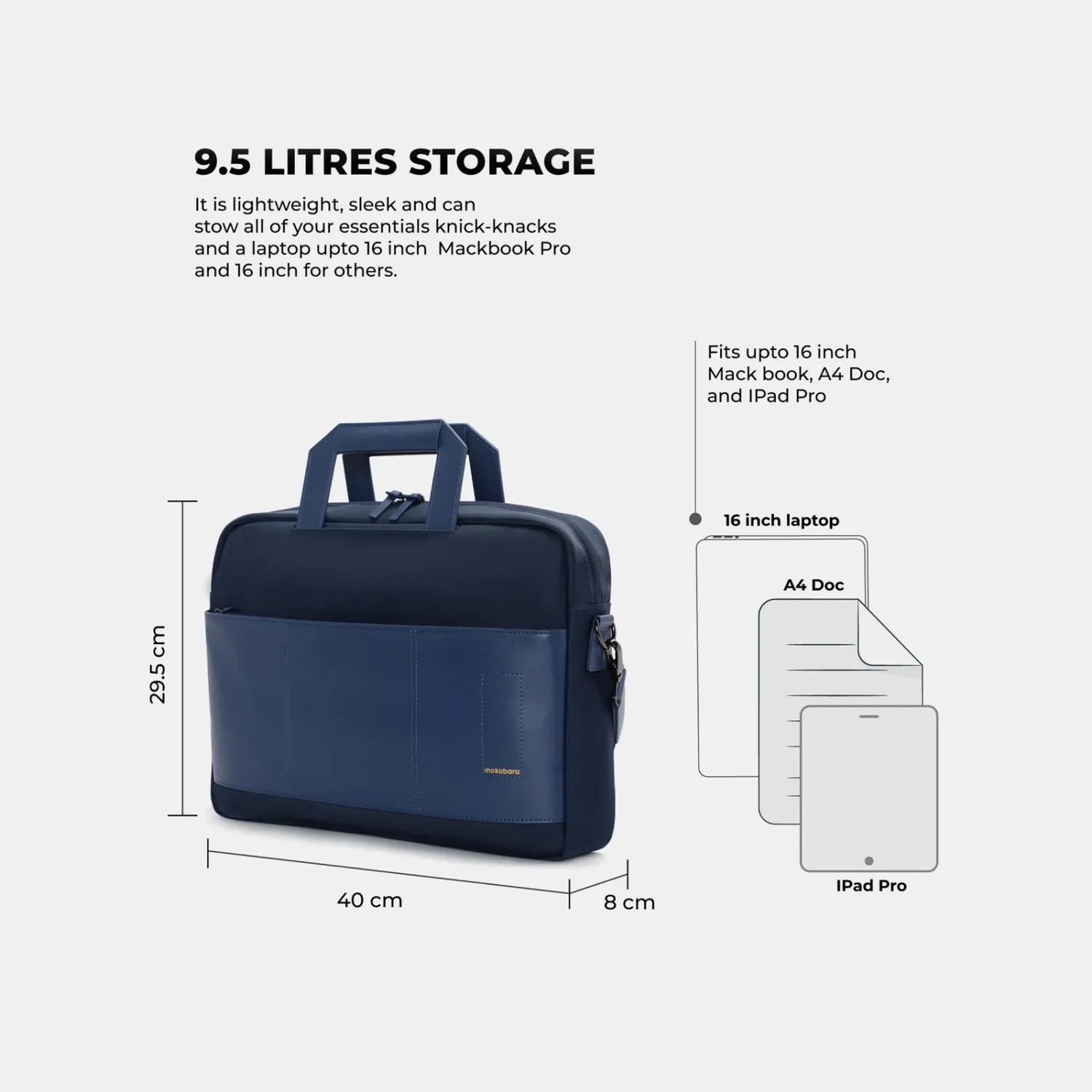 Mokobara The Blue Briefcase - Image 6