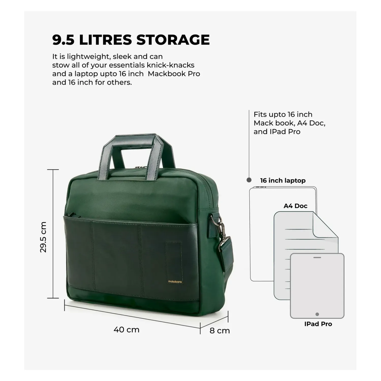 Mokobara The Green Briefcase - Image 3