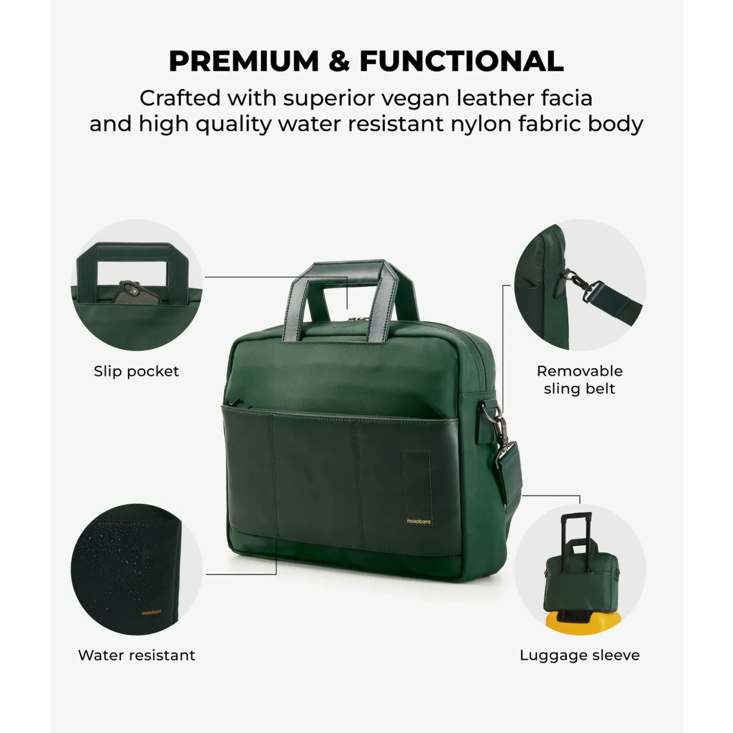 Mokobara The Green Briefcase - Image 6