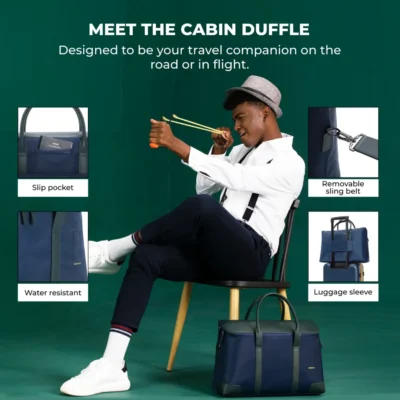 Buy Mokobara The Cabin Duffle - Blue in bulk for Corporate Gifting | Corporate Gyft