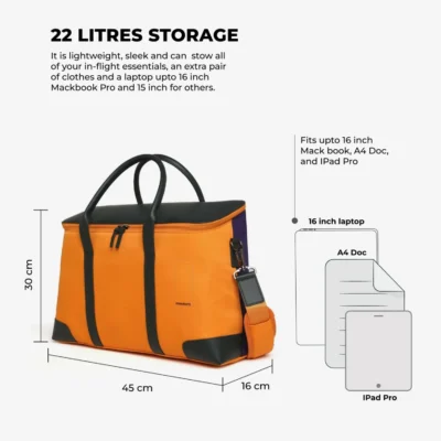 Buy Mokobara The Cabin Duffle - Orange in bulk for Corporate Gifting | Corporate Gyft