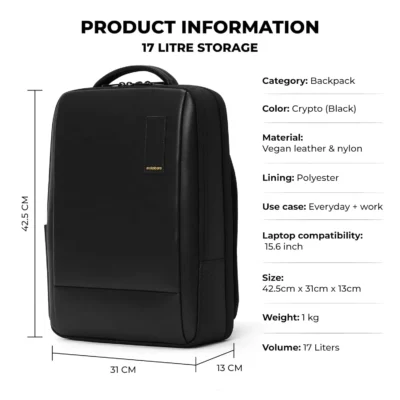 Buy Mokobara The Element Backpack Bag - Black in bulk for Corporate Gifting | Corporate Gyft