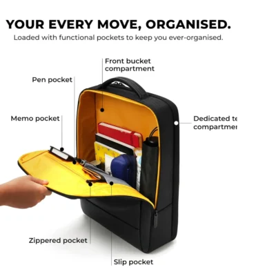 Buy Mokobara The Element Backpack Bag - Black in bulk for Corporate Gifting | Corporate Gyft
