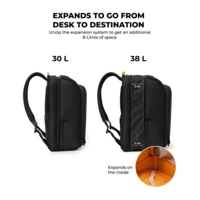 Buy MokoBara The Em Telescopic Backpack - Black in bulk for Corporate Gifting | Corporate Gyft