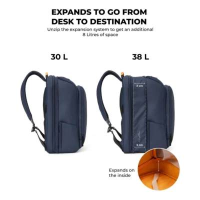 Buy MokoBara The Em Telescopic Backpack - Blue in bulk for Corporate Gifting | Corporate Gyft