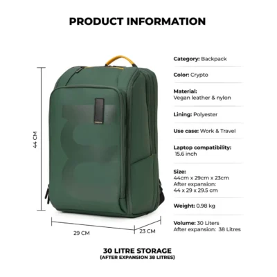 Buy MokoBara The Em Telescopic Backpack - Green in bulk for Corporate Gifting | Corporate Gyft