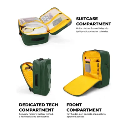 Buy Mokobara The Em Travel Backpack - Green in bulk for Corporate Gifting | Corporate Gyft