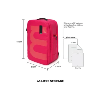 Buy Mokobara The Em Travel Backpack - Pink in bulk for Corporate Gifting | Corporate Gyft