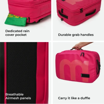 Buy Mokobara The Em Travel Backpack - Pink in bulk for Corporate Gifting | Corporate Gyft