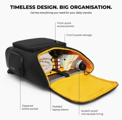 Buy Mokobara The Hovercraft Backpack - Black in bulk for Corporate Gifting | Corporate Gyft