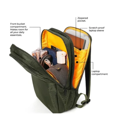 Buy Mokobara The Kaleido Backpack - Green in bulk for Corporate Gifting | Corporate Gyft