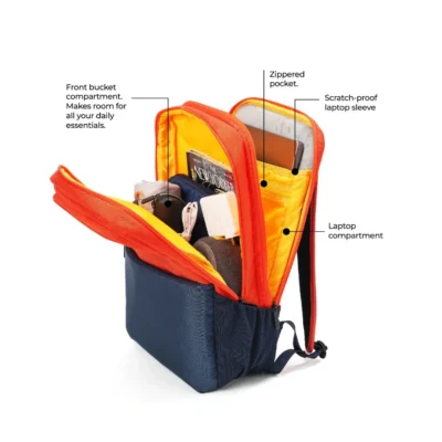Buy Mokobara The Kaleido Backpack - Orange in bulk for Corporate Gifting | Corporate Gyft