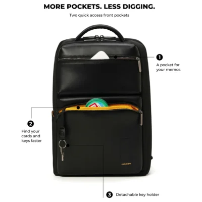 Buy Mokobara The Radio Backpack Bag - Black in bulk for Corporate Gifting | Corporate Gyft