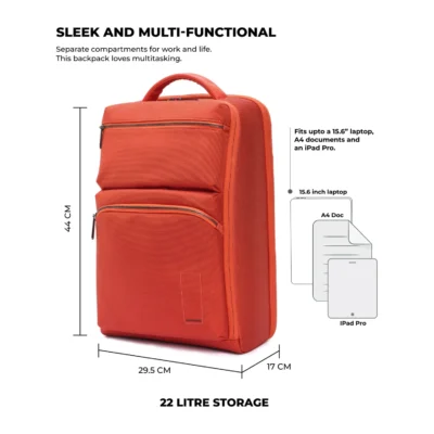 Buy Mokobara The Radio Backpack Bag - Orange in bulk for Corporate Gifting | Corporate Gyft