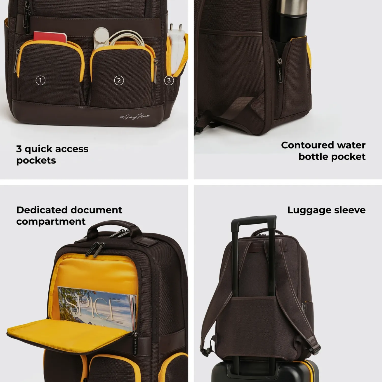 Mokobara Terra Work Backpack - Brown - Image 5