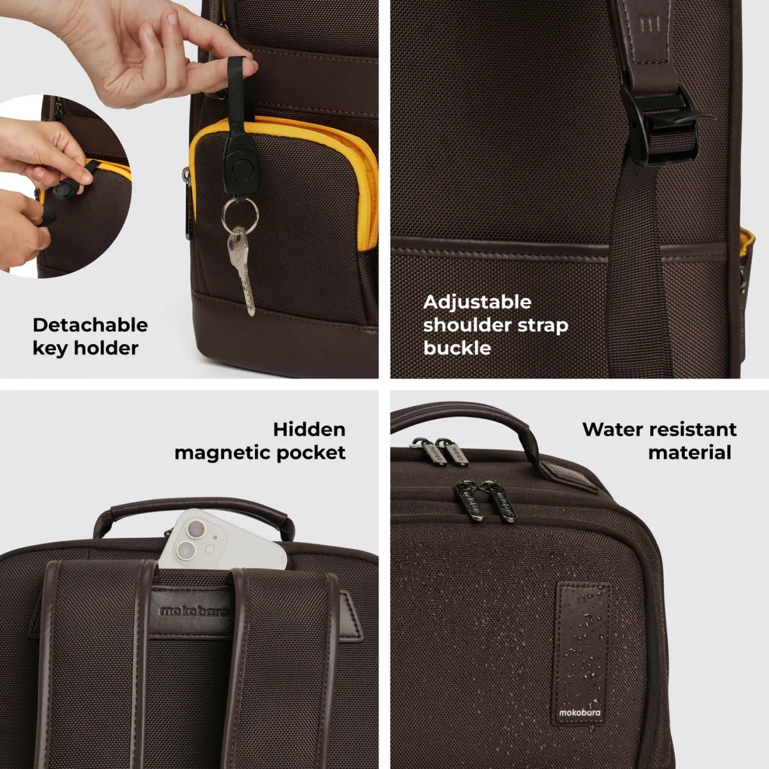 Mokobara Terra Work Backpack - Brown - Image 6