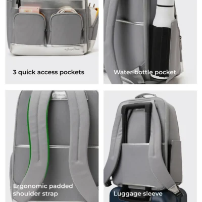 Buy Mokobara Terra Work Backpack - Grey in bulk for Corporate Gifting | Corporate Gyft