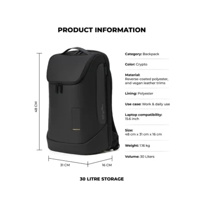 Buy Mokobara 30L Transit Backpack - Black in bulk for Corporate Gifting | Corporate Gyft