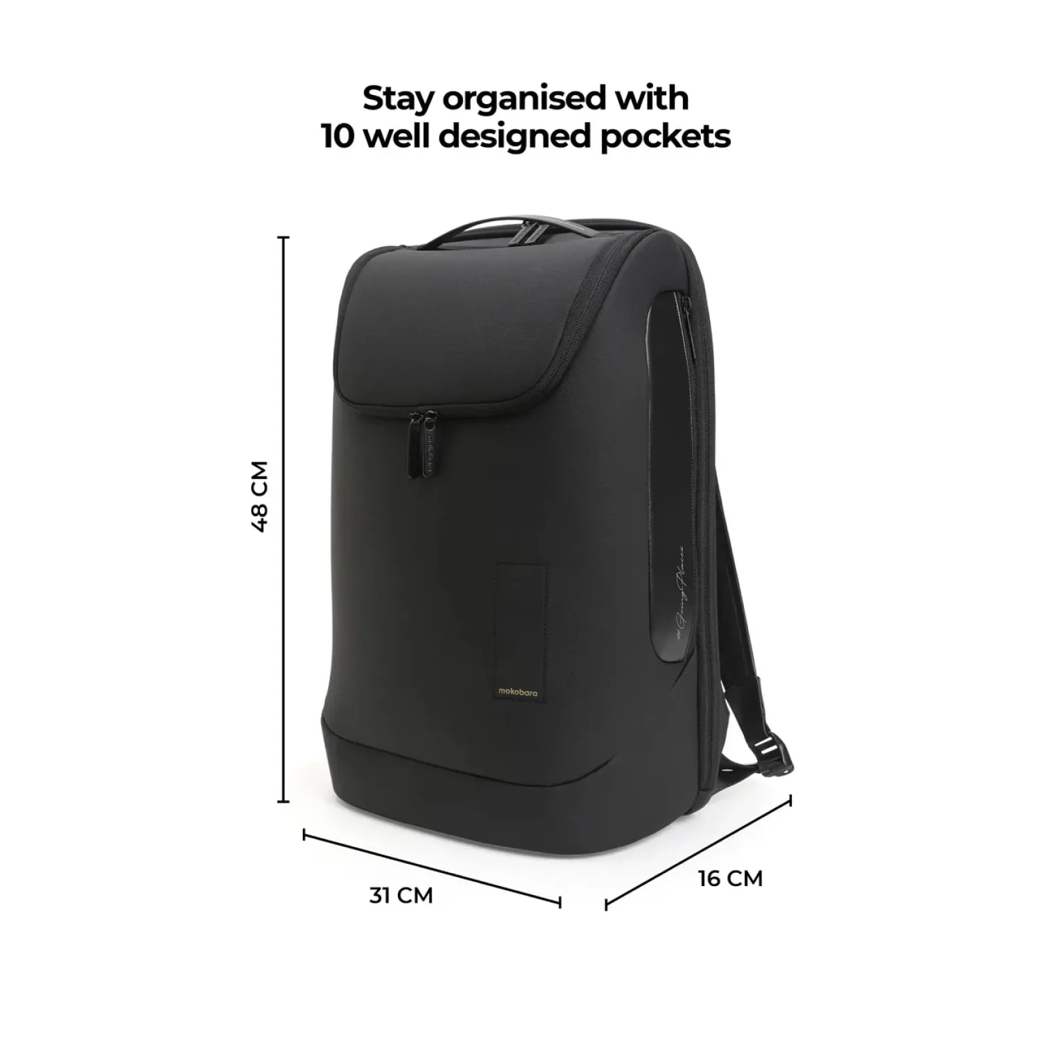 Mokobara 30L Transit Backpack - Black - Image 5